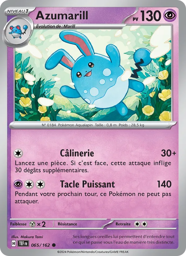 Azumarill 65/162 — EV05 – Forces Temporelles
