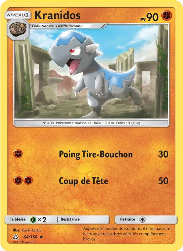 Kranidos 64/156 — SL5 – Ultra-Prisme — Carte Pokémon française