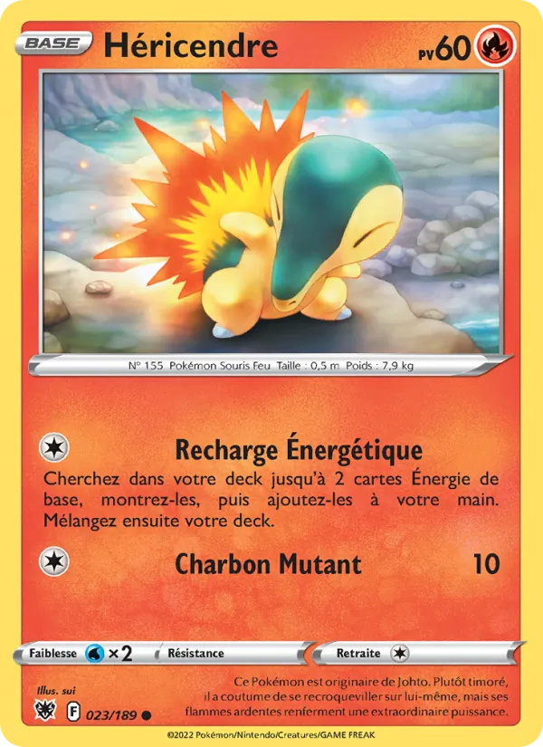 Héricendre 23/189 — EB10 – Astres Radieux — Carte Pokémon française