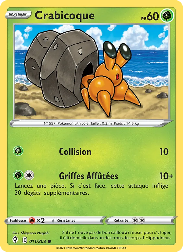 Crabicoque 11/203 — EB07 - Evolution Céleste — Carte Pokémon française