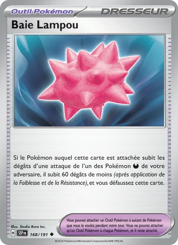 Baie Lampou 168/191 — EV08 – Étincelles Déferlantes — Carte Pokémon française