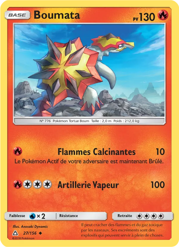Boumata 27/156 — SL5 – Ultra-Prisme — Carte Pokémon française