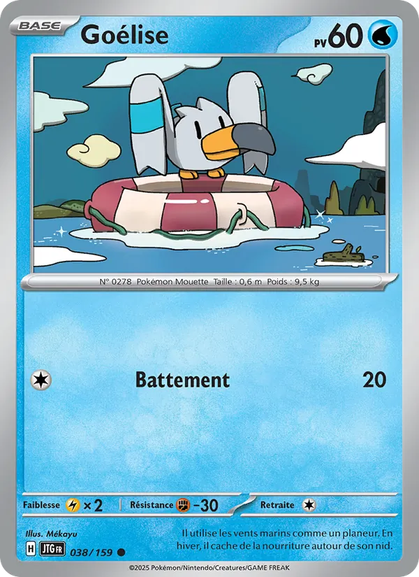 Goélise 38/159 — EV09 – Aventures Ensemble — Carte Pokémon française