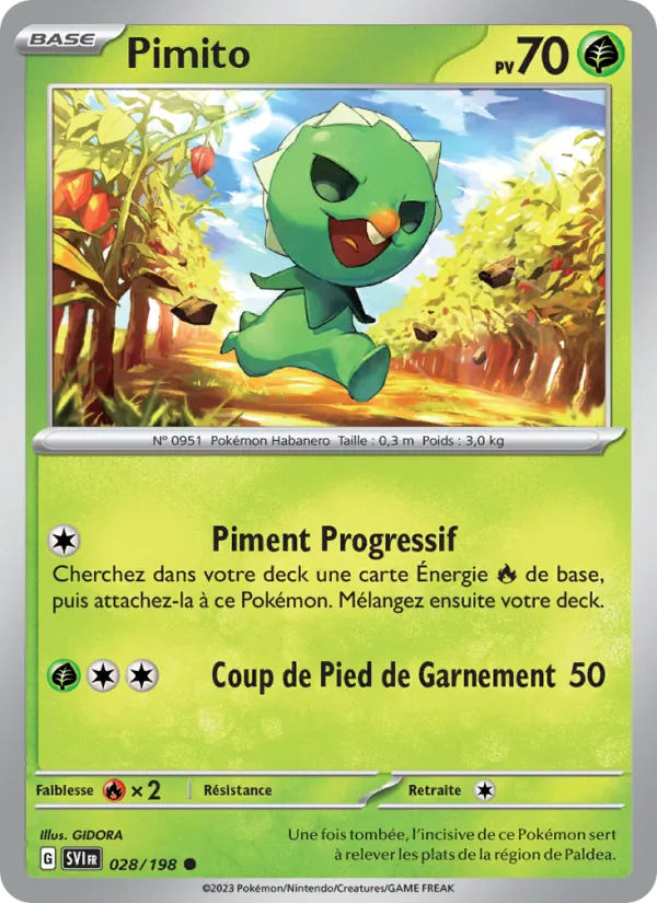 Pimito 28/198 — EV01 – Écarlate et Violet — Carte Pokémon française