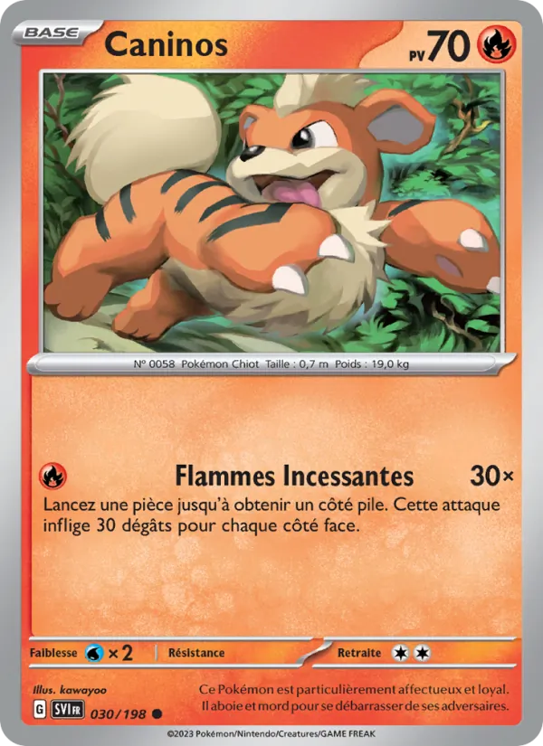 Caninos 30/198 — EV01 – Écarlate et Violet