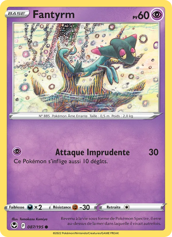 Fantyrm 87/195 — EB12 – Tempête Argentée — Carte Pokémon française