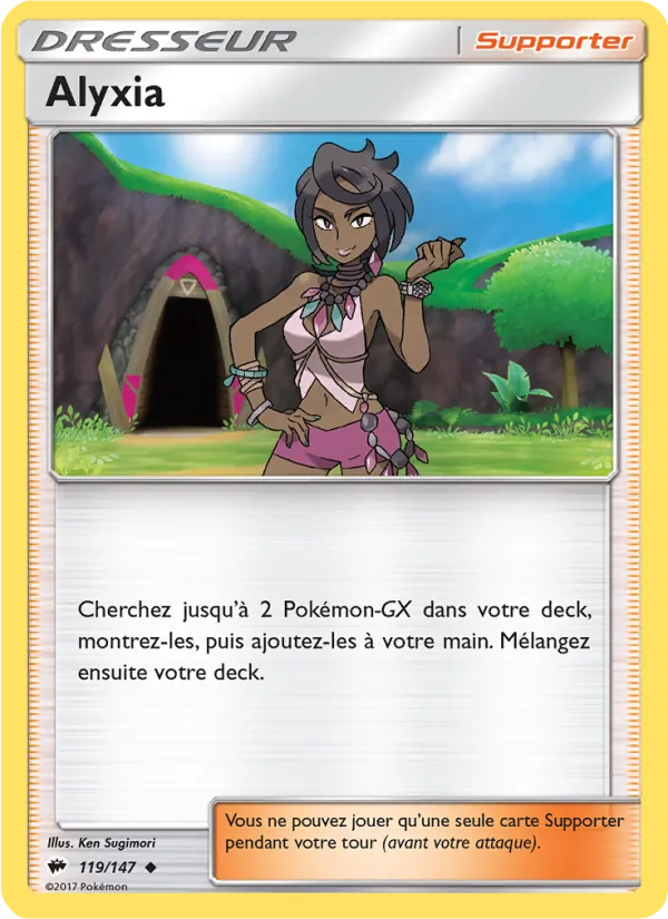 Alyxia 119/147 — SL3 – Ombres Ardentes — Carte Pokémon française