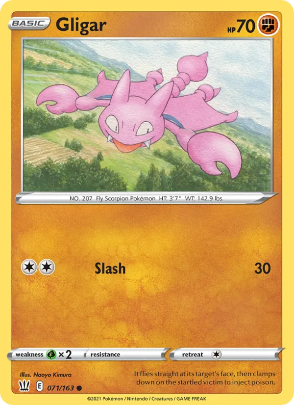 Scorplane 71/163 — SWSH5 – Battle Styles — Carte Pokémon anglaise