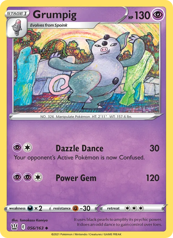 Groret 56/163 — SWSH5 – Battle Styles — Carte Pokémon anglaise