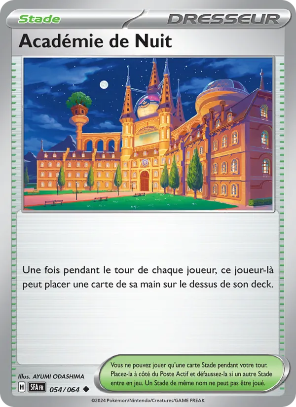 Académie de Nuit 54/64 — EV06.5 – Fable Nébuleuse — Carte Pokémon française