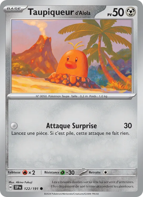 Taupiqueur d'Alola 122/191 — EV08 – Étincelles Déferlantes