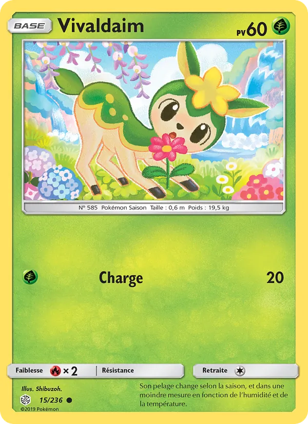 Vivaldaim 15/236 — SL12 – Éclipse Cosmique — Carte Pokémon française