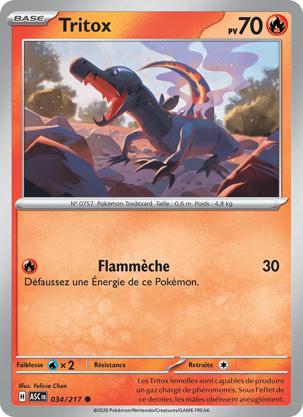 Tritox 34/217 — ME02.5 – Héros Transcendants — Carte Pokémon française