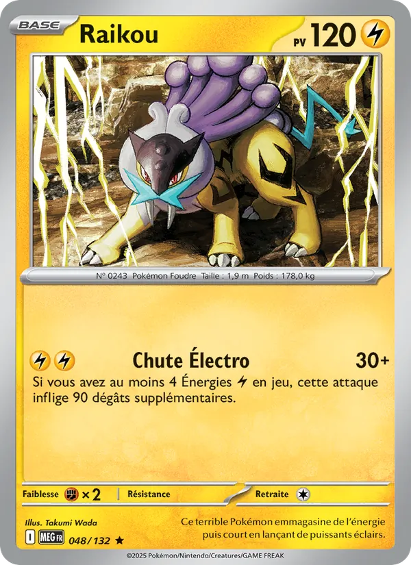 Raikou 48/132 — ME01 — Méga-Évolution