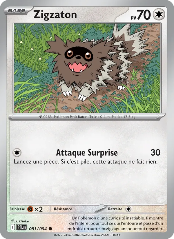 Zigzaton 81/94 — ME02 – Flammes Fantasmagoriques — Carte Pokémon française