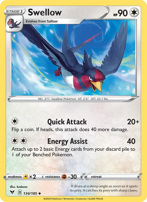 Hélédelle 134/185 — SWSH4 – Vivid Voltage