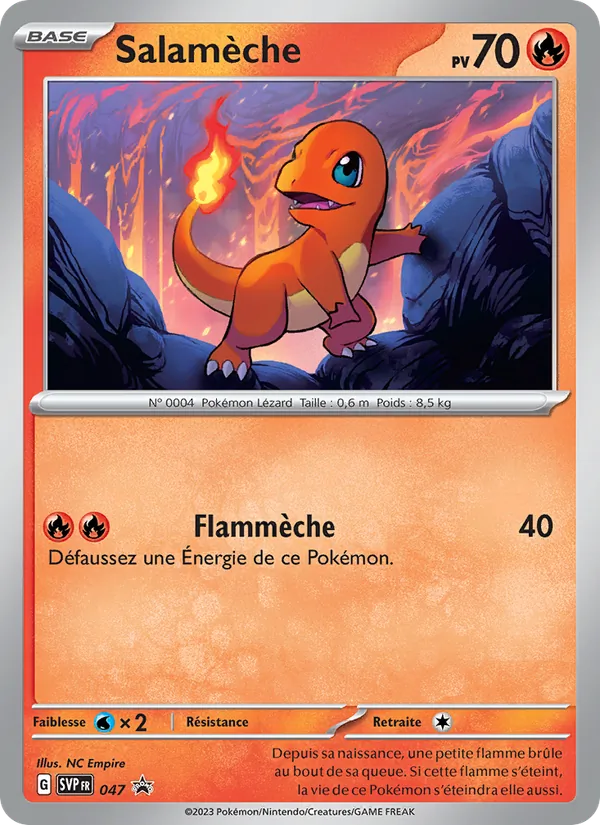 Salamèche 47/225 — SVP — Promos Écarlate et Violet — Carte Pokémon française