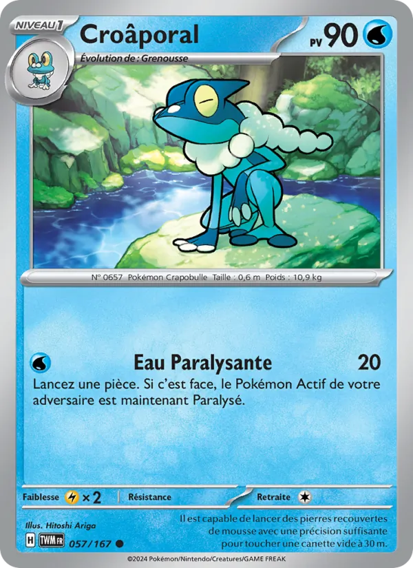 Croâporal 57/167 — EV06 – Mascarade Crépusculaire — Carte Pokémon française
