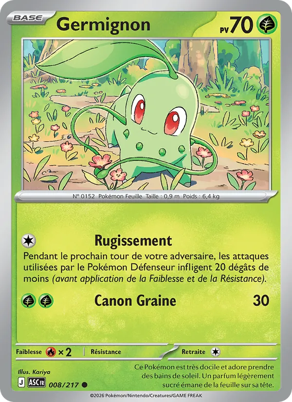 Germignon 8/217 — ME02.5 – Héros Transcendants — Carte Pokémon française