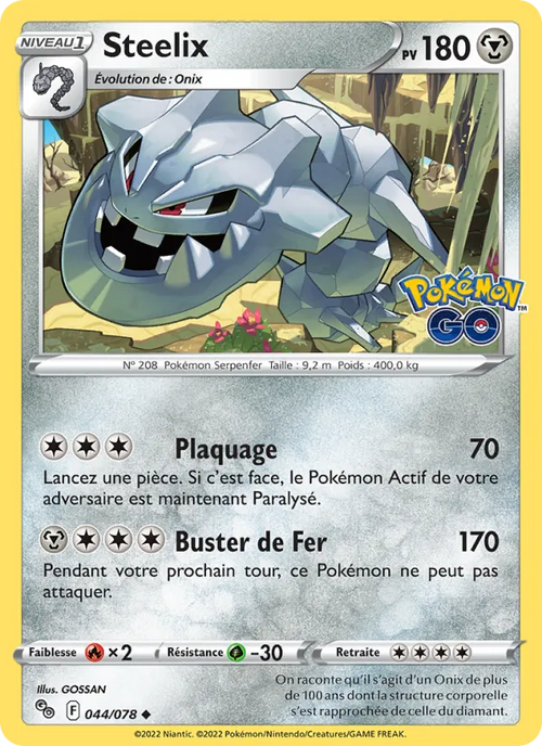 Steelix 44/78 — EB10.5 Pokemon GO