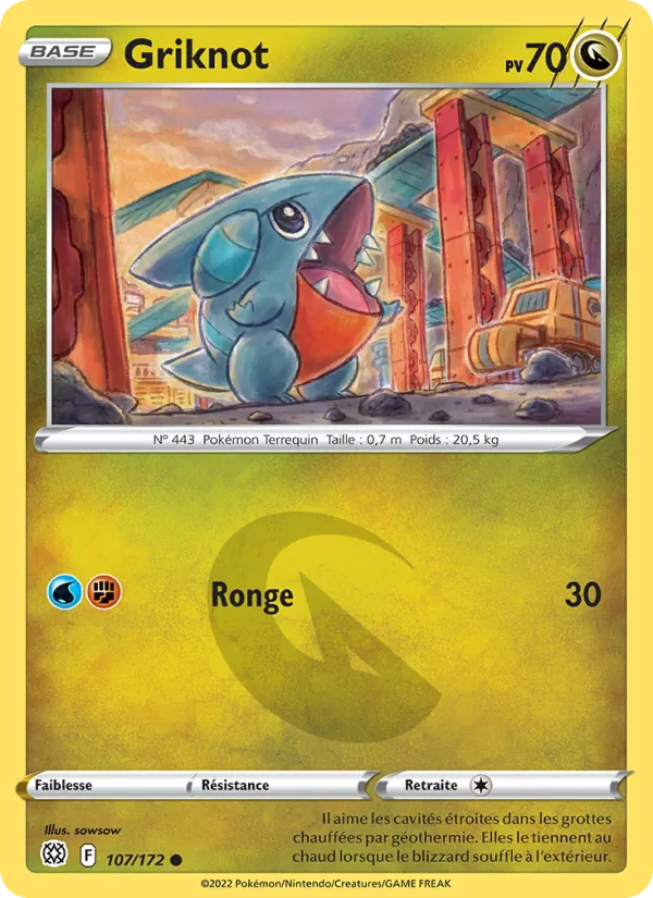 Griknot 107/172 — EB09 - Stars Etincelantes — Carte Pokémon française