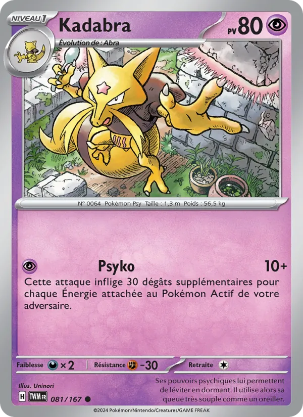 Kadabra 81/167 — EV06 – Mascarade Crépusculaire