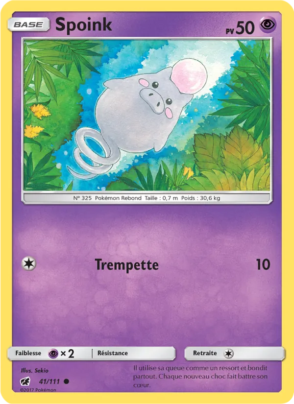 Spoink 41/111 — SL4 – Invasion Carmin