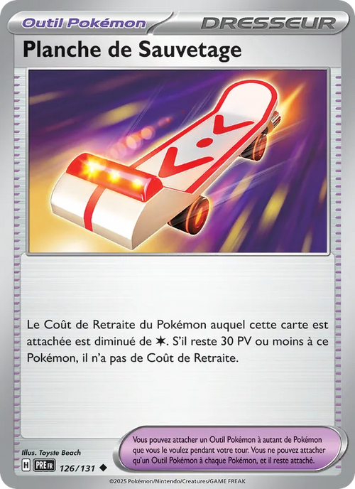 Planche de Sauvetage 126/131 — EV08.5 – Évolutions Prismatiques