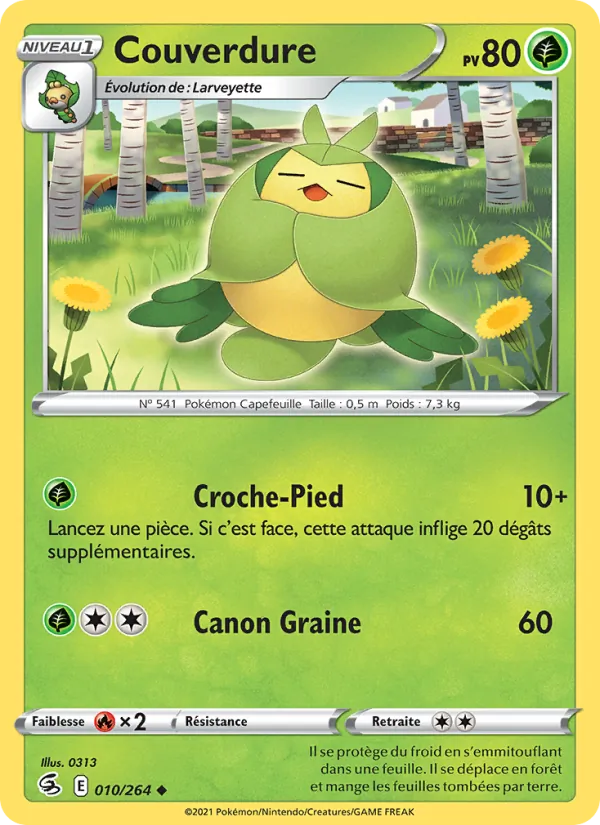 Couverdure 10/264 — EB08 - Poing de Fusion — Carte Pokémon française