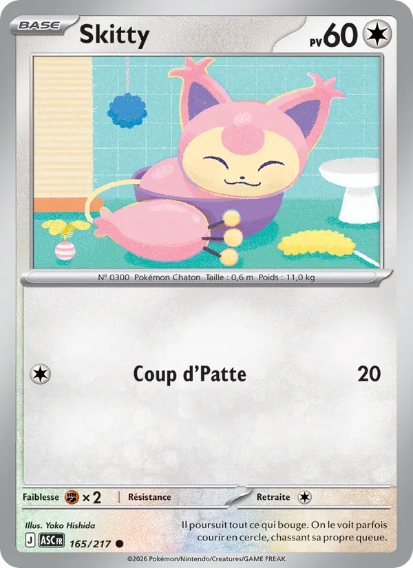 Skitty 165/217 — ME02.5 – Héros Transcendants