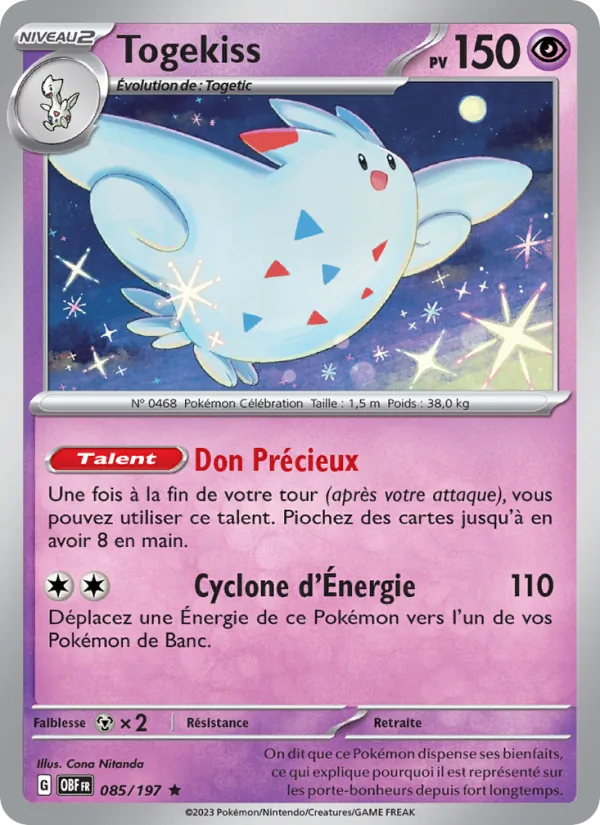 Togekiss 85/197 — EV03 – Flammes Obsidiennes