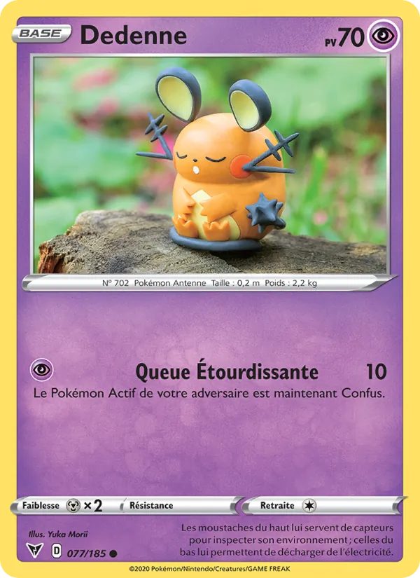 Dedenne 77/185 — EB04 — Voltage Éclatant — Carte Pokémon française