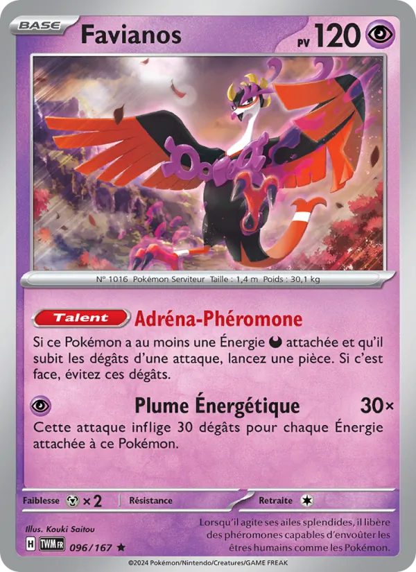 Favianos 96/167 — EV06 – Mascarade Crépusculaire — Carte Pokémon française