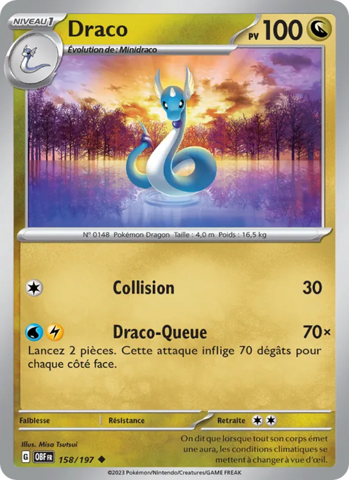 Draco 158/197 — EV03 – Flammes Obsidiennes