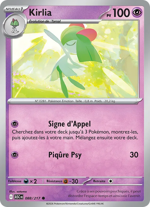 Kirlia 88/217 — ME02.5 – Héros Transcendants
