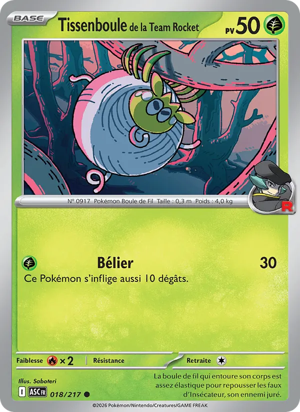 Tissenboule de la Team Rocket 18/217 — ME02.5 – Héros Transcendants