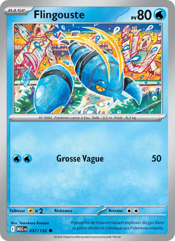Flingouste 37/132 — ME01 — Méga-Évolution — Carte Pokémon française
