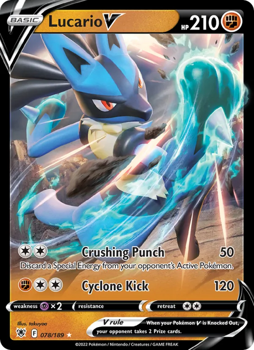 Lucario V 78/189 — SWSH10 – Astral Radiance