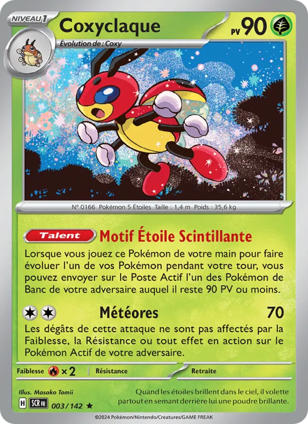 Coxyclaque 3/142 — EV07 — Couronne Stellaire — Carte Pokémon française