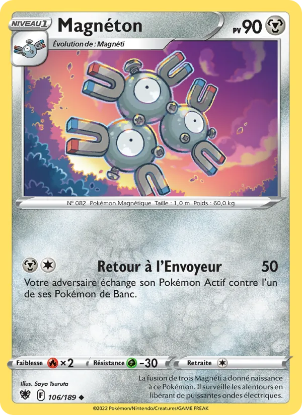 Magnéton 106/189 — EB10 – Astres Radieux — Carte Pokémon française