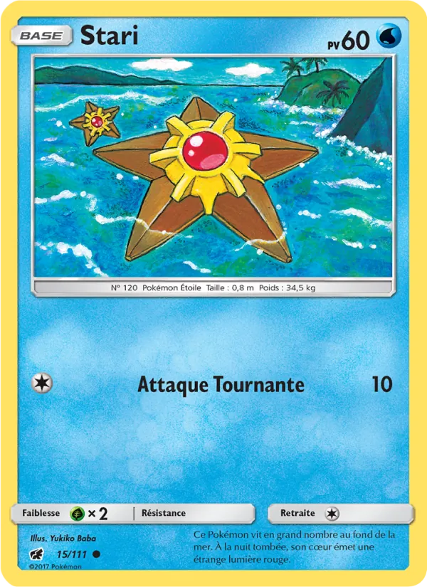 Stari 15/111 — SL4 – Invasion Carmin — Carte Pokémon française