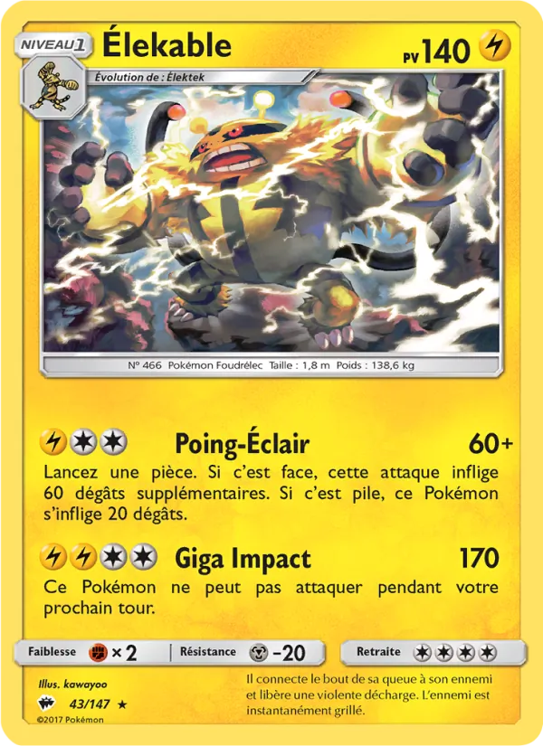 Élekable 43/147 — SL3 – Ombres Ardentes