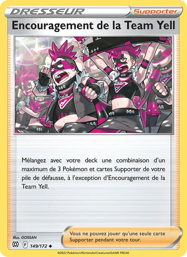 Encouragement de la Team Yell 149/172 — EB09 - Stars Etincelantes