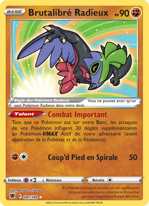Brutalibré Radieux 81/189 — EB10 – Astres Radieux