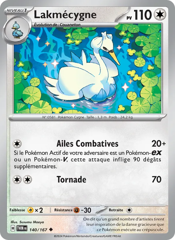 Lakmécygne 140/167 — EV06 – Mascarade Crépusculaire — Carte Pokémon française