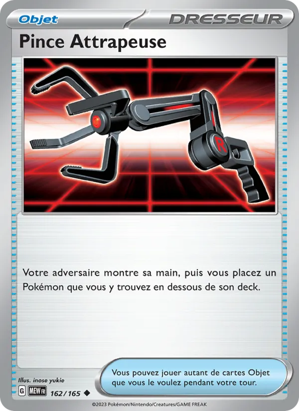 Pince Attrapeuse 162/165 — EV03.5 — 151 — Carte Pokémon française