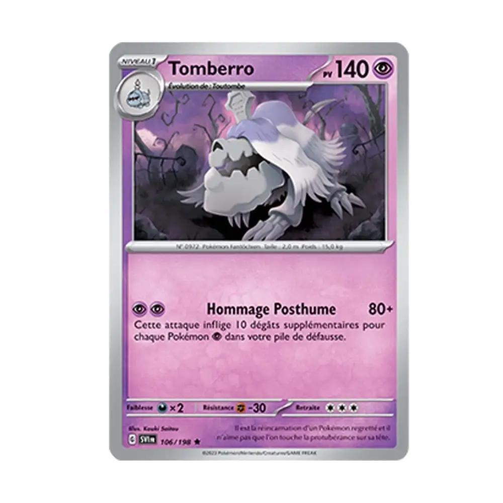 Holo - Pokemon - Écarlate et Violet de Base - Tomberro 106/198 - Poke-Geek