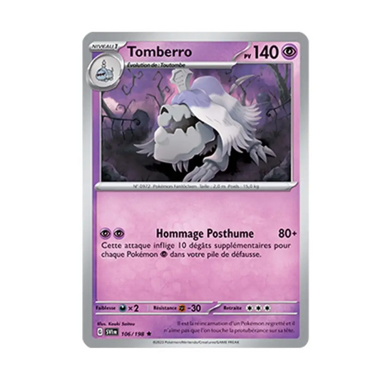 Holo - Pokemon - Écarlate et Violet de Base - Tomberro 106/198