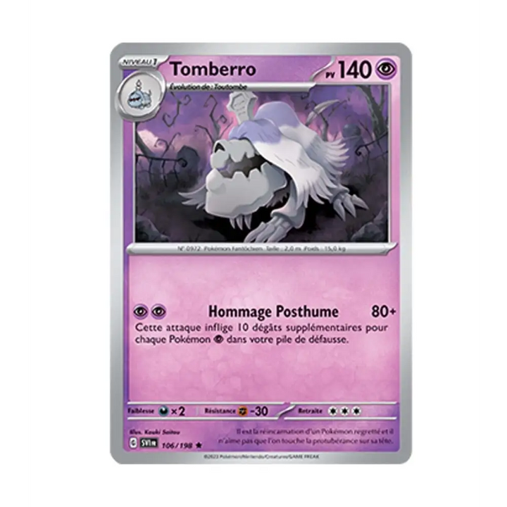Holo - Pokemon - Écarlate et Violet de Base - Tomberro 106/198