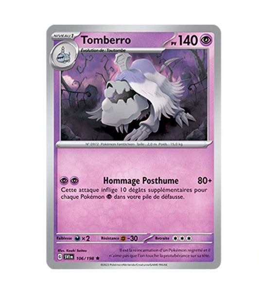 Holo - Pokemon - Écarlate et Violet de Base - Tomberro 106/198 - Poke-Geek